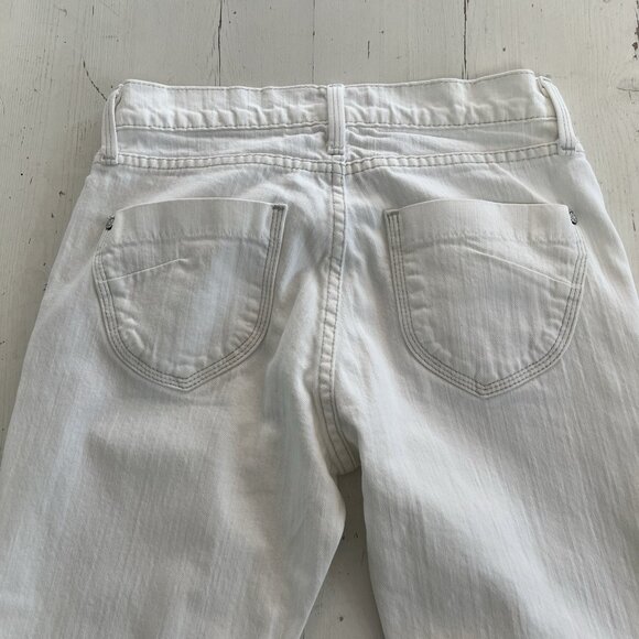 James Jeans White Jeans Bootcut Flare Dry Aged Denim Low Rise Western Coastal - Picture 4 of 13